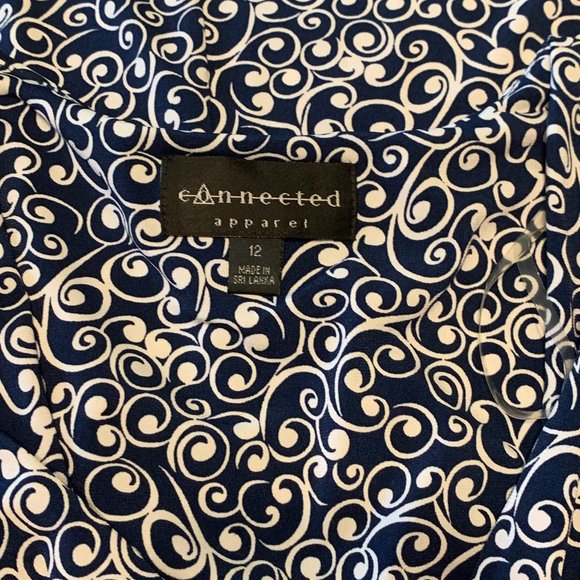 Connected Apparel A-Line Dress. NWOT. - Picture 9 of 10